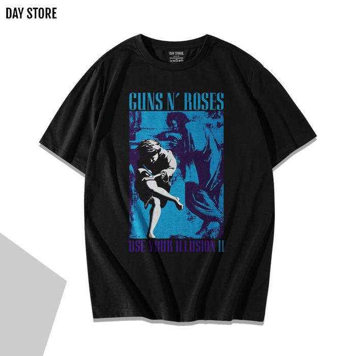 Gambar DAY STORE - Kaos Band Guns N Roses 2 Pria Wanita Baju Tshirt Distro - M, 30s Normal dari daystore.indonesia undefined Tokopedia