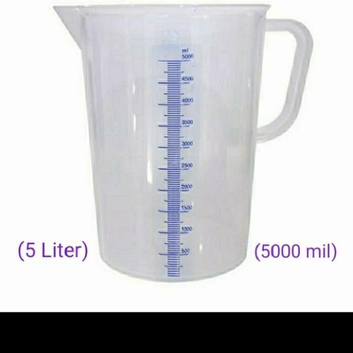 Gambar 〖ZEY〗 Gelas Ukur Takar Plastik 5000 ml / 5 Liter Alat Baking Green Leaf 1835 Measuring Cup Takaran Gula / Air / Kopi / Susu / Kimia gelas takaran - packing standar dari Zey Living undefined Tokopedia