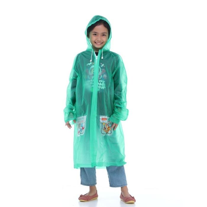 Gambar Jas Hujan RC Anak Remaja Transparan Warna Kidd 502 Elmondo / Jas Hujan Ponco Poncho Lengan - Hijau dari Perabotku ID undefined Tokopedia