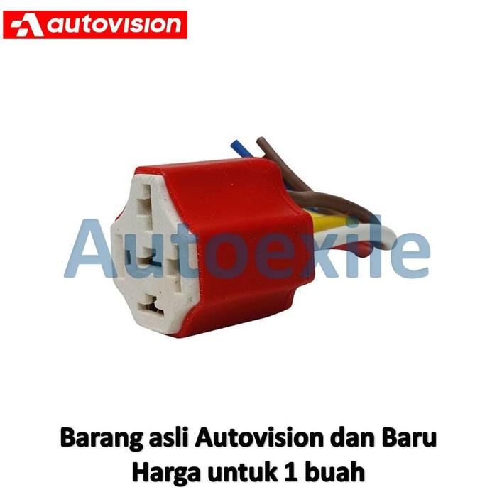 Gambar Autovision Socket Ceramic Relay dengan Kabel Original Soket Betina Rumah Colokan Dudukan Relay Kaki 4 Pin / 5 Pin - Ceramic dari Autoexile undefined Tokopedia