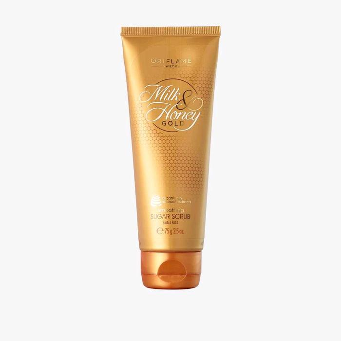 Gambar Milk & Honey Gold Smoothing Sugar Scrub Small Pack 75gr Oriflame dari unikkosmetik undefined Tokopedia