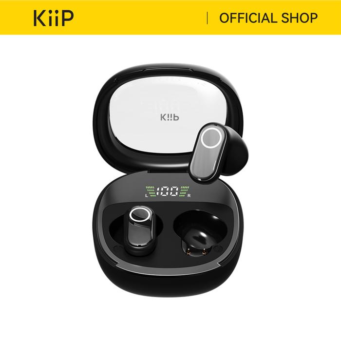 Gambar [Exclusive Katakay85] KiiP WM02 Pro TWS Headset Bluetooth Earphone Mini Earbuds Handsfree - Hitam dari KiiP Official undefined Tokopedia