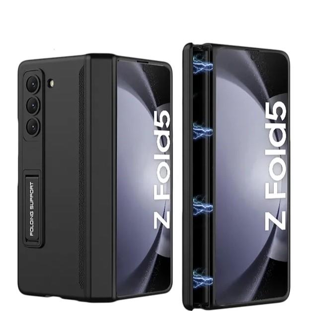 Gambar Case Casing Galaxy Z Fold5 Fold 5 Kickstand Magnetic Case - Hitam dari Blackid8 undefined Tokopedia