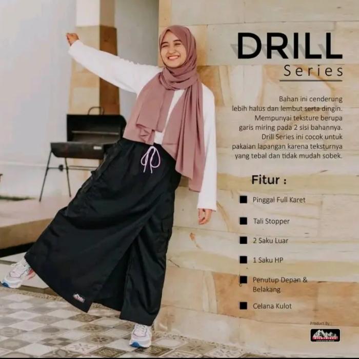 Gambar rok celana muslimah olahraga/rok hiking/rok celana panjang Wanita Hitam - hitam, M dari YI. OLSHOP_NEW undefined Tokopedia