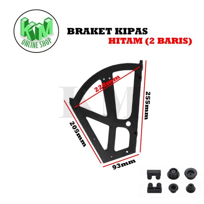 Gambar Rak Sepatu Kipas / Braket Rak Sepatu Lipat / Rak Sepatu Putar / Bracket Fitting Lipat, Isi 2 pcs - Hitam (2 Baris) dari KM Onlinshop undefined 5 Tokopedia
