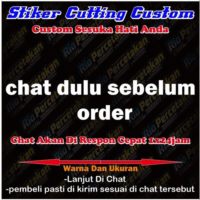 Gambar Stiker Cutting Custom VIRAL!! Paper - 1 warna dari Rio Percetakan Jember undefined Tokopedia