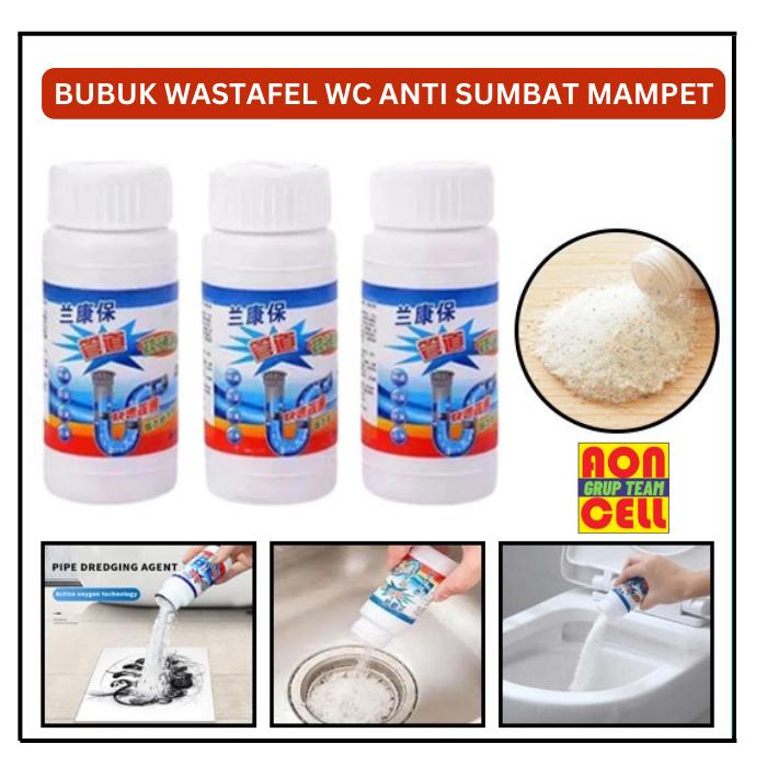 Gambar Serbuk Bubuk Anti Sumbat Pipa Pembersih Saluran Air Toilet Wastafel WC Penyumbatan Mampet Soda Api dari aon cell n sports undefined Tokopedia