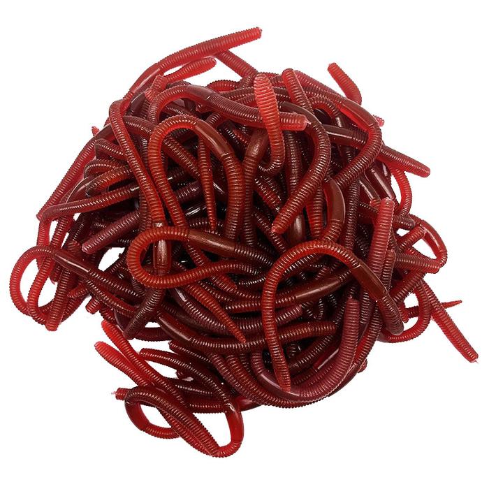 Gambar 100Pcs Umpan Cacing Buatan / Soft Bait Worm / Soft Lure / Cacing Umpan Tiruan - 100pcs dari Yuan-K undefined Tokopedia