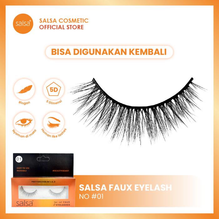 Gambar SALSA Faux Eyelashes - Bulu Mata Palsu Natural Fake Eyelash Hitam Bulumata - #01 dari Sunny n Sassy_NEW undefined Tokopedia
