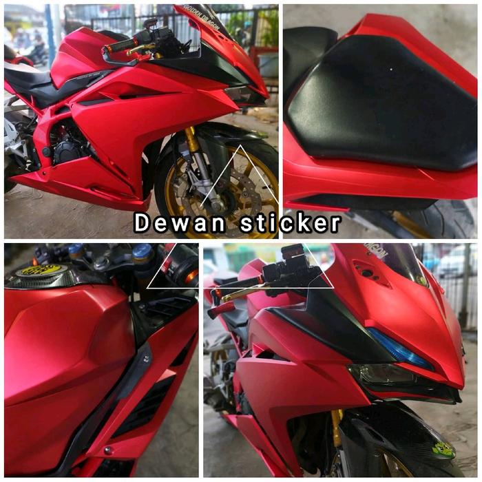 Gambar sticker skotlet mpm merah metalik doff untuk variasi body motor lebar 50 cm - merah metalik doff dari dewansticker undefined Tokopedia