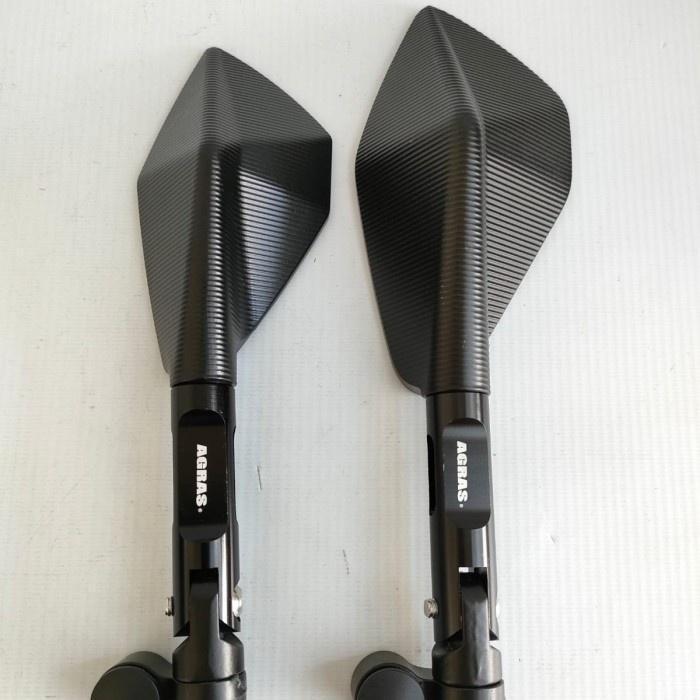 Gambar V2 V5 - Spion TOMOK Circuit V2 V5 AGRAS Bahan Asli Alumunium CNC Plus Dudukan Accessories Universal Motor Fairing Kaca Kunci Motorcycle - Hitam, V5 BIG dari STUDIO VARIASI MOTOR undefined Tokopedia