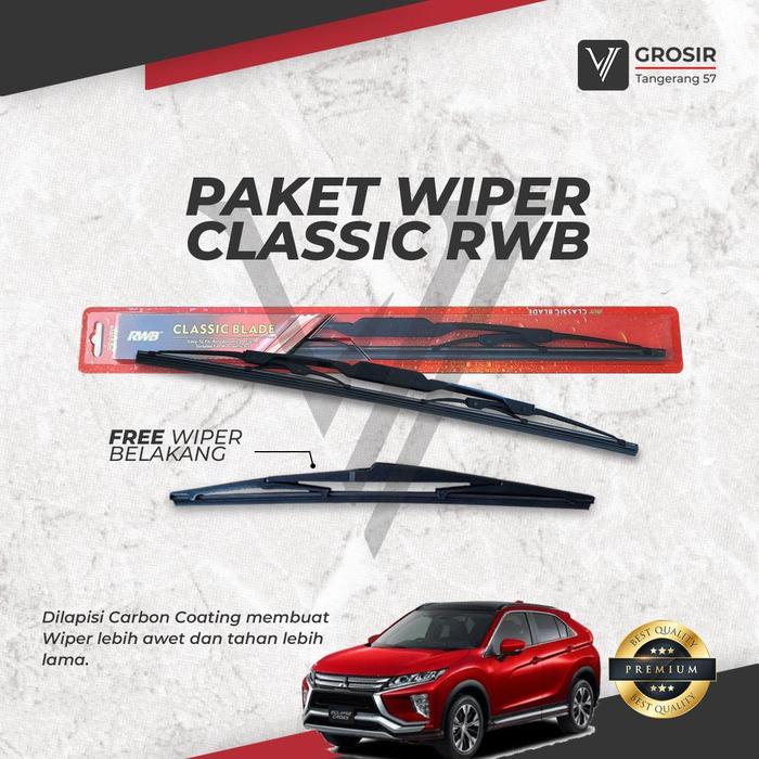 Gambar PAKET RWB CLASSIC WIPER MITSUBISHI ECLIPSE CROSS DEPAN BELAKANG 3 PCS - rwb dari Grosir Tangerang 57 undefined Tokopedia