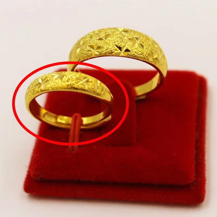 Gambar JDK Cincin Emas Fashion Pasangan - Pria (lebar 7mm, Dapat disesuaikan dari J.D.K Jewelry undefined 3 Tokopedia