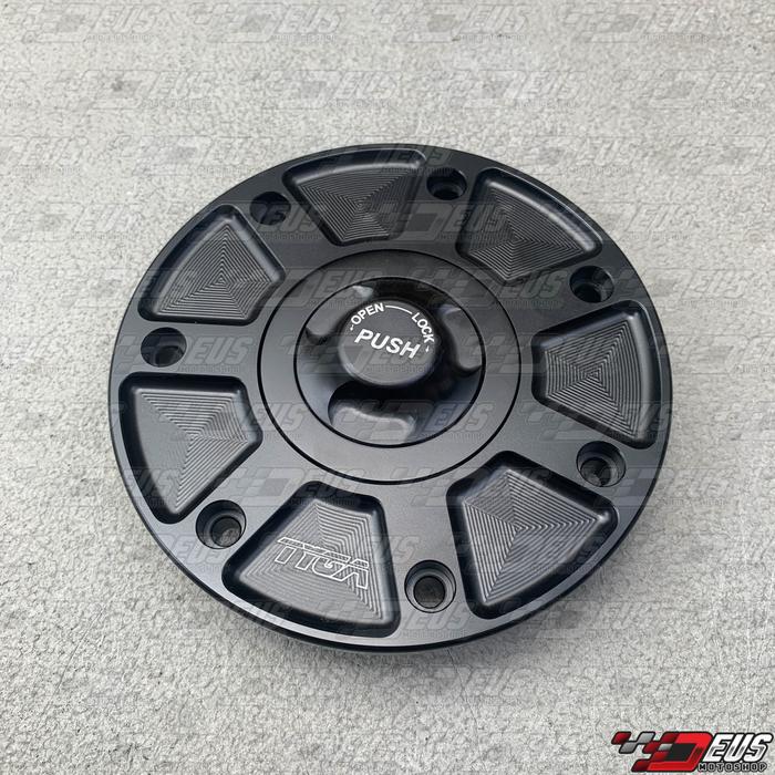 Gambar Paket Ganteng Fuel Cap TYGA + Baut Titanium Ninja R SS RR / Tutup Tangki V1 V2 Tengki Putar Tekan Bukan Drat Push Rotate Tanpa Kunci Original Murah Dana Pelajar - TYGA V2 dari Deus Motoshop_NEW undefined Tokopedia