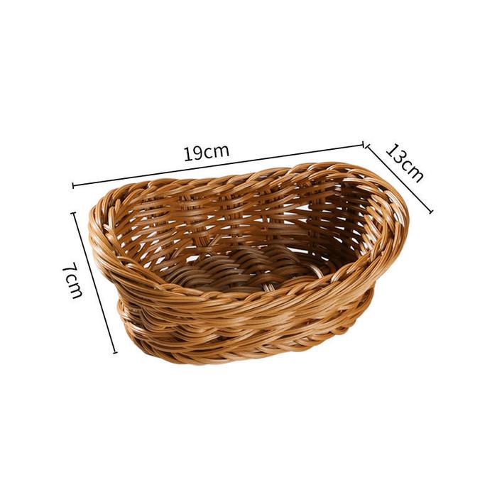 Gambar Vixplorn Keranjang Rotan Keranjang Box Serbaguna Rotan Tempat Penyimpanan Storage /Keranjang Rotan/Keranjang Parcel / Hampers Basket - S- 19*13*7cm dari Vixplorn undefined Tokopedia