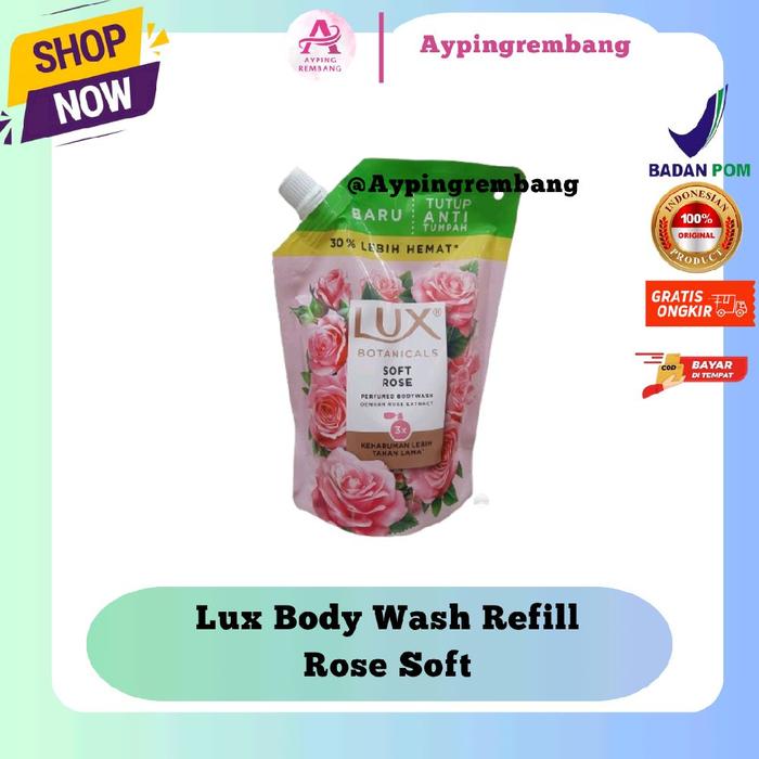 Gambar Lux Body Wash|Sabun Cair Refil 400ml - Rose Soft dari Ayping2 undefined Tokopedia