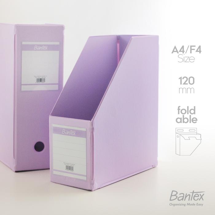 Gambar Bantex Box File / Magazine File A4 F4 Folio Extra Jumbo 120 mm Light Lilac - Folio/F4 dari Bantex Indonesia undefined Tokopedia