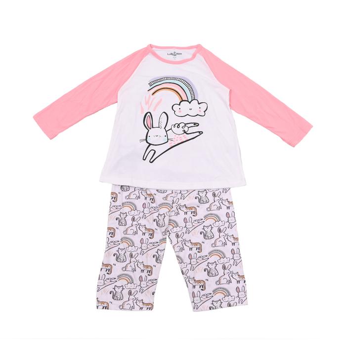 Gambar Rambla - Lolly & Noe Setelan Piyama Anak Perempuan Lengan Panjang Bunny & Friends Baju Celana - 4 dari Rambla undefined Tokopedia