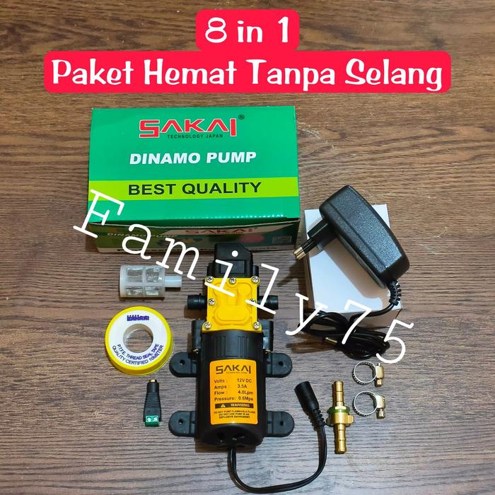 Gambar Alat cuci motor steam ac mobil Mesin pompa DC mini stim motor ac paket selang lengkap steam - TANPA SELANG dari Family75 undefined Tokopedia