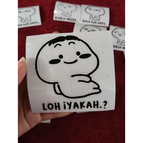 Gambar STICKER CUTTING STICKER WA LUCU - 1, Hitam dari RAJA STICKER undefined Tokopedia