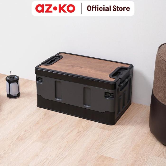 Gambar AZKO Maxbuilt Kotak Penyimpanan Lipat - Hitam/Abu-Abu Kotak Serbaguna Wadah Simpan Foldable Storage Box Boks Organizer - 35 dari AZKO ID undefined Tokopedia