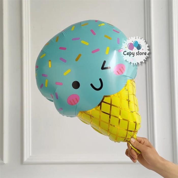 Gambar Balon Foil Ice Cream / Balon Foil Candy Sweet - Ice Cream Cone dari Cepy store undefined Tokopedia