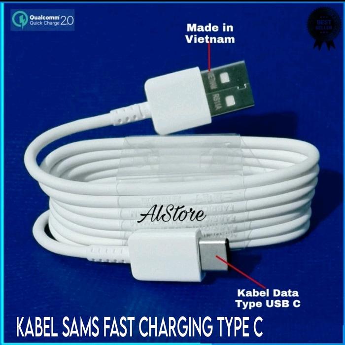 Jual Kabel Data Fast Charging Sams M30 A50 Type C Kota