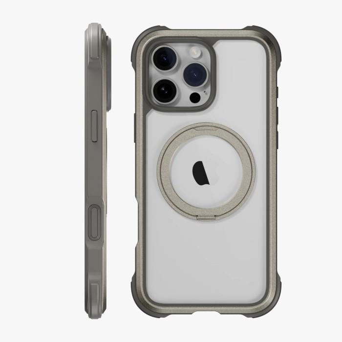 Gambar Case Compatible for iPhone 16 Pro Max 16 Pro MAGEASY Odyssey Stand M 360 Magnetic Stand Camera Control Button Edition Protective Cover Casing - Titanium, iPhone 16 Pro dari Supcase Official ID undefined Tokopedia