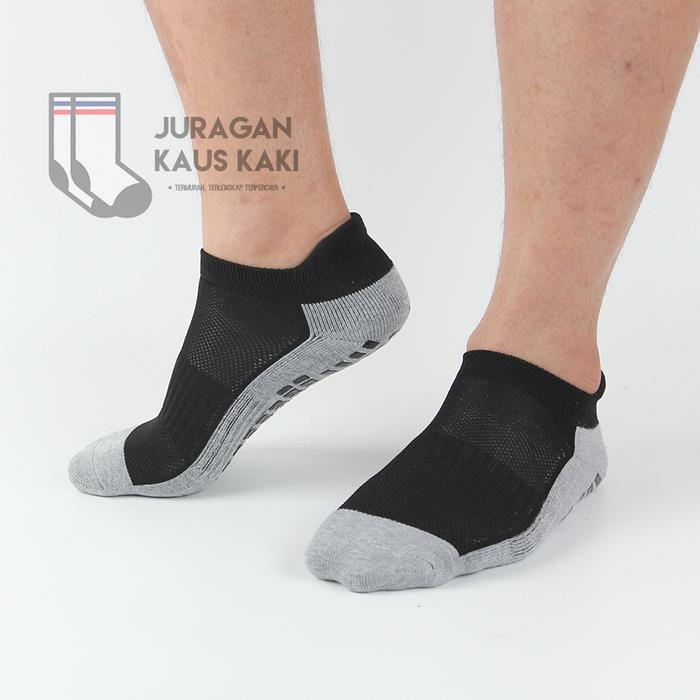 Gambar Kaos Kaki Bola Futsal Pendek Semata Kaki Anti Slip Trusox Grip Socks - HITAM dari Juragan Kaus Kaki undefined Tokopedia