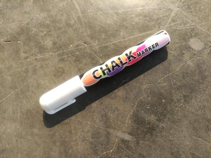 Gambar chalk marker/spidol kapur cair putih dari prime art and craft undefined Tokopedia