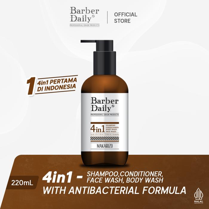 Gambar Barber Daily 4in1-Pertama di Indonesia (Shampoo, Conditioner, FaceWash, and BodyWash) / Perawatan Pria dari Makarizo undefined Tokopedia