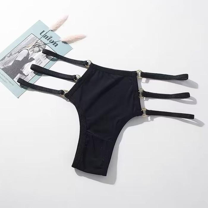 Gambar Dezenna Celana Dalam Wanita Low Waist G String Leopard Ukuran Jumbo Big Size 5C255 - Hitam, L/55-65kg dari Dezenna undefined Tokopedia