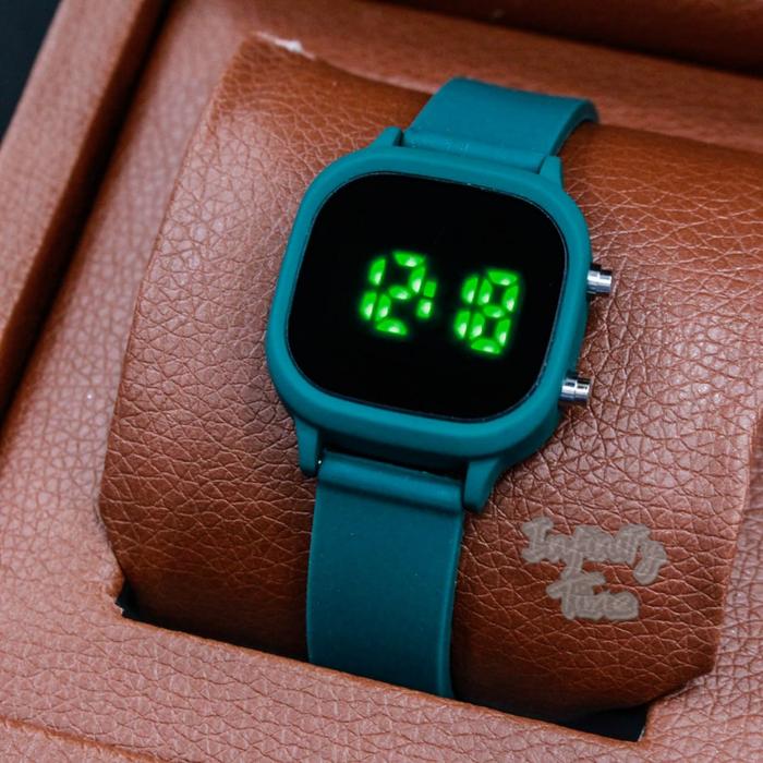 Gambar Jam Tangan LED Watch Nautilus JSS3637 Oval Digital Strap Rubber - Biru Neon dari Infinitytime undefined Tokopedia