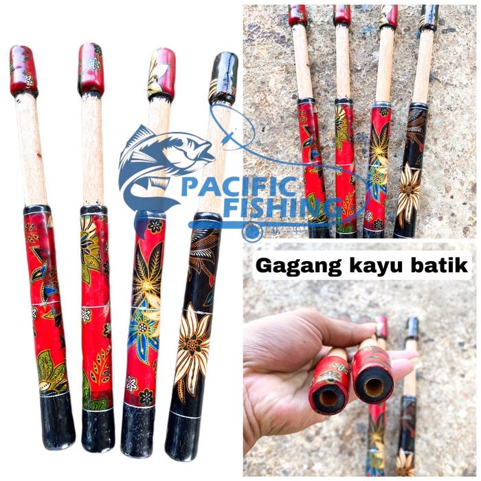 Gambar Gagang joran kayu batik Non reelseat dari Pacific lure undefined Tokopedia