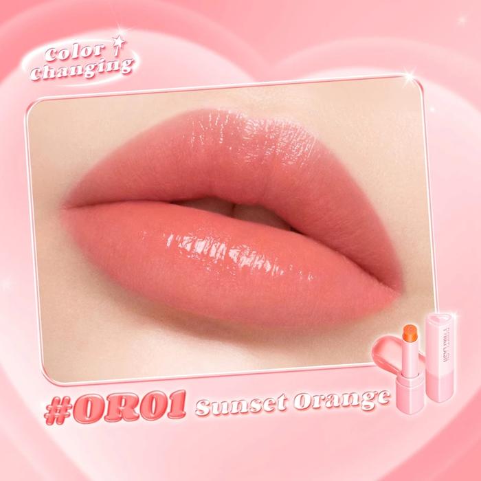 Gambar ❤ YUKI Manado ❤ PINKFLASH Tinted Lip Balm Color Changing Healthy Shine Lip Balm Hydrate Nourish - OR01 Peach dari Yuki Beauty Co undefined Tokopedia