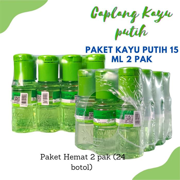 Gambar 2 Lusin Minyak Kayu Putih Caplang 15 ML (24 botol) dari Ciluek Baa undefined Tokopedia