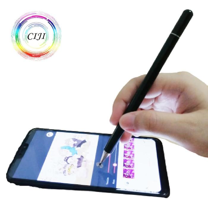 Gambar CIJI CJCA-PS Pen Stylus Touch Screen Universal For Android / Iphone IOS aluminium pena - HITAM dari CIJI.OFFICIAL undefined Tokopedia