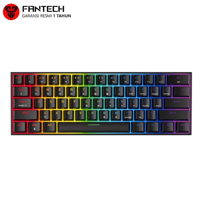 Gambar Fantech MAXFIT61 MK857 60% Keyboard Gaming Mechanical - Hitam, Blue Switch dari Ridista Online undefined Tokopedia