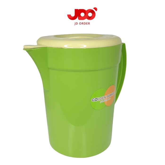 Gambar Teko Plastik Air Minum Besar 1 Liter Kan Air Plastik Hijau Golden Sunkist KAB 3008 Kitchenware dari JD ORDER undefined Tokopedia