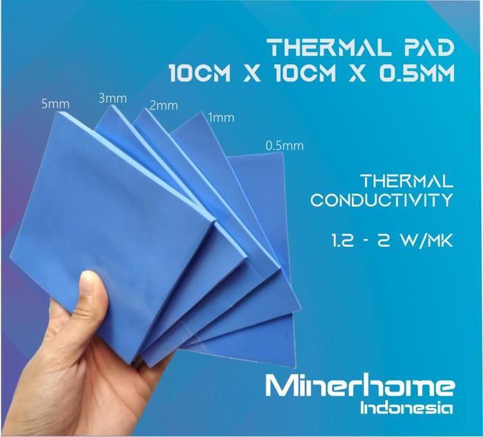 Gambar Thermal Pad 10cm x 10cm CPU VGA Processor High Quality dari Minerhome Indonesia undefined Tokopedia