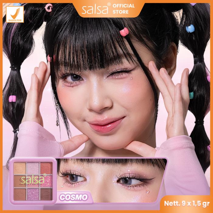 Gambar SALSA Galaxy Series Makeup - Eyeshadow Palette | Blush On | Highlighter - Eyeshadow Cosmo dari Rezta Shop Store undefined Tokopedia