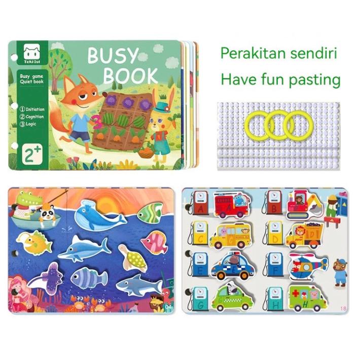 Gambar Busy Book Velcro | Buku Aktivitas Bayi | Busy Book Dan Velcro TK | Paud | Quiet Book Lucu Reused Baby Soft Book - 30 pages dari Zanta.id undefined Tokopedia