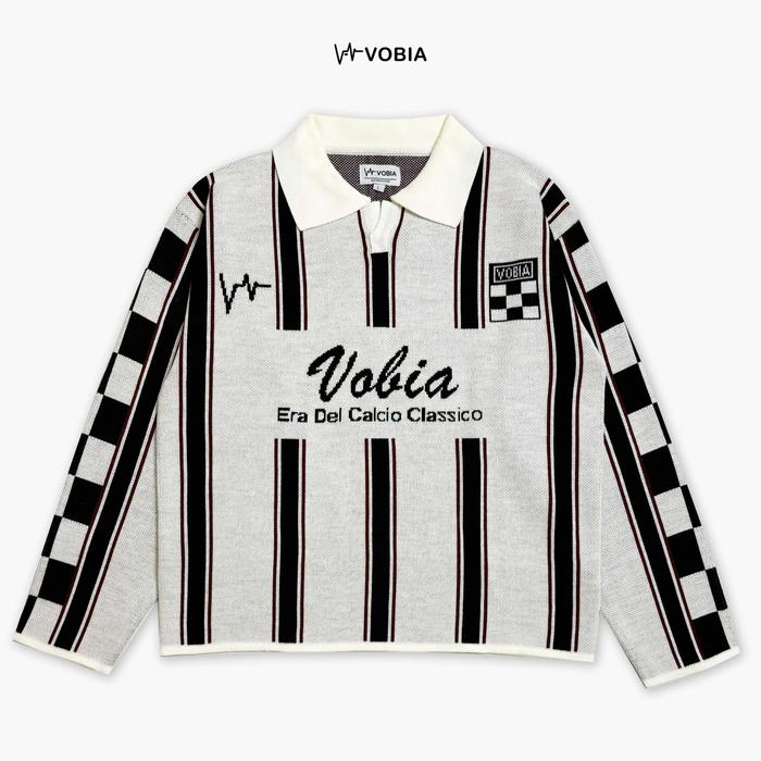 Gambar Vobia Jersey Crewneck Knitted Oversized Boxy - Calcio White - M dari vobia undefined Tokopedia