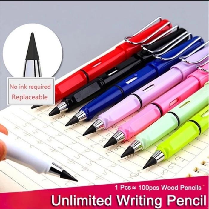 Gambar Pensil Eternal Abadi Tak Bisa Habis Tanpa Tinta Alat Tulis Sekolah Set dari Paffie Shop Grosir undefined Tokopedia