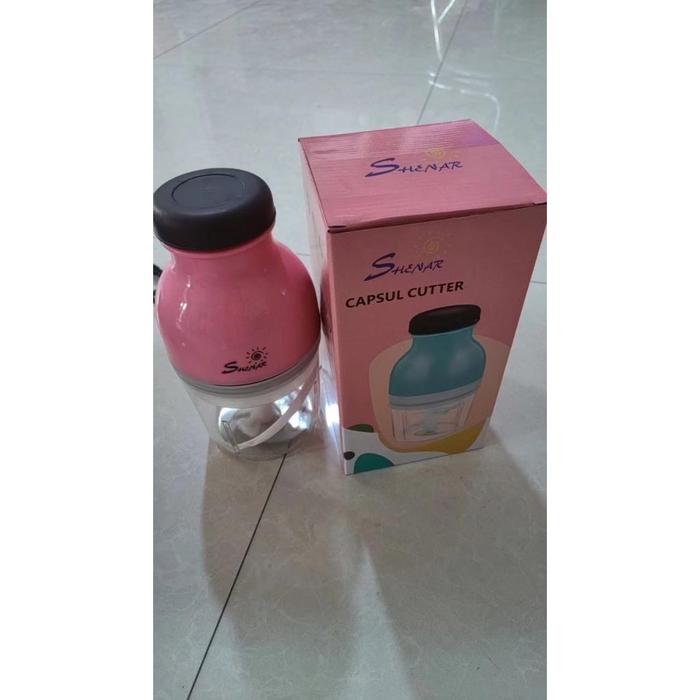 Gambar BLENDER BUMBU DAPUR SERBAGUNA / CHOPPER ELEKTRIK / PENGGILING DAGING FOOD PROCESSOR / BLENDER CAPSULE CUTTER BAWANG SAYUR BUAH KACANG / JUICER MAKANAN DAN BUAH - CAPSULECUTTER-PINK dari suriamakassar undefined Tokopedia