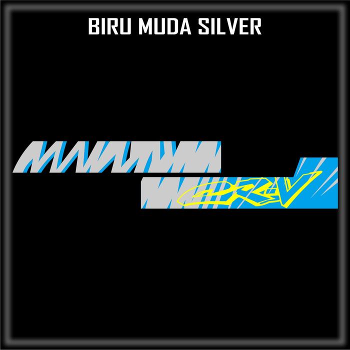 Gambar Cutting Sticker CRV Gen 1 RD1 Model Retro Untuk Body Samping car - Biru Muda Silver dari AONESTICKER_NEW undefined Tokopedia