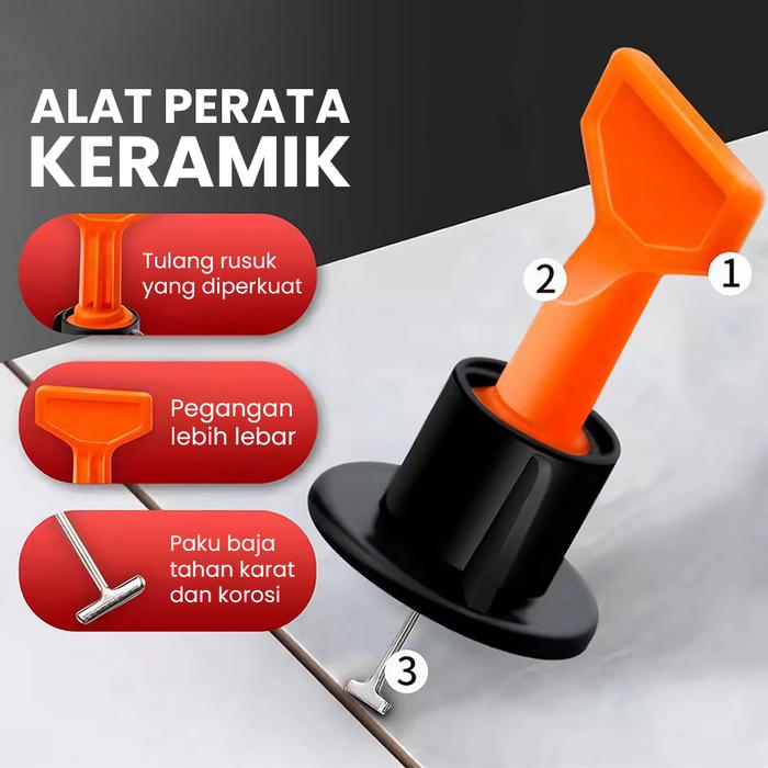 Gambar 50 Pcs Alat Perata Pasang Keramik Model Putar Granit Tile Leveling dari EmmaWatson18 undefined Tokopedia