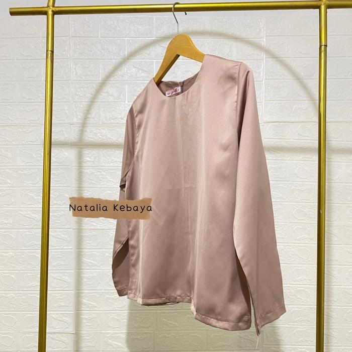 Gambar Natalia Kebaya - Inner Satin Lengan Panjang - Manset Dalaman Kebaya - Mocca, All Size dari Natalia kebaya undefined Tokopedia