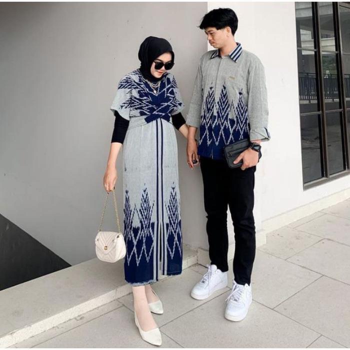 Gambar DRESS CLARA MAXXY GREY - KEMEJA  PRIA KEKINIAN - SET COUPLE - OUTFIT SIMPLE - READY STOCK Baju Pasangan Casual Atasan Katun Polos Celana Pendek - SET COUPLE, S dari Nabis_store undefined Tokopedia