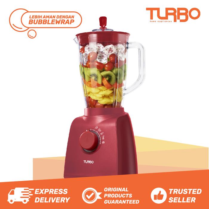 Gambar Turbo Daily Collection Plastic Blender / Blender Plastik EHM8000 EHM 8000 - MERAH dari Turbo Home Appliances undefined Tokopedia